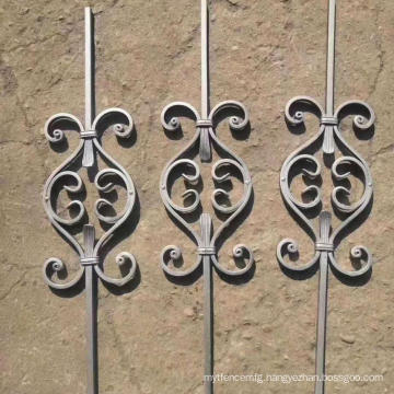 Stair Handrail Wrought iron Decoration Poles as Forged balusters